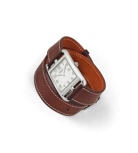 montre hermes cape cod bracelet acier|Cape Cod Small model 31 mm Double Tour Watch Strap.